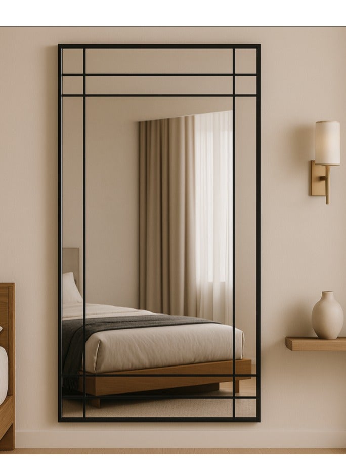 Baity Shatterproof aluminum wall mirror, size (180*90) cm - Image 1